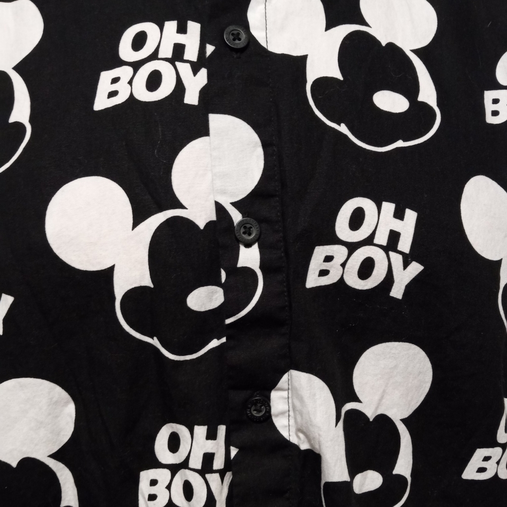 Disney Mickey Mouse Button Down Large - image 3